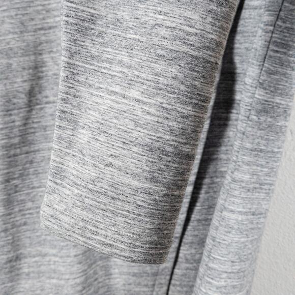 Danskin Gray Cowl Neck Cardigan Lightweight Minimalist Athleisure Size L - Picture 7 of 12